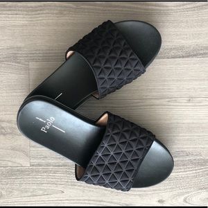 Platform Black Sandals